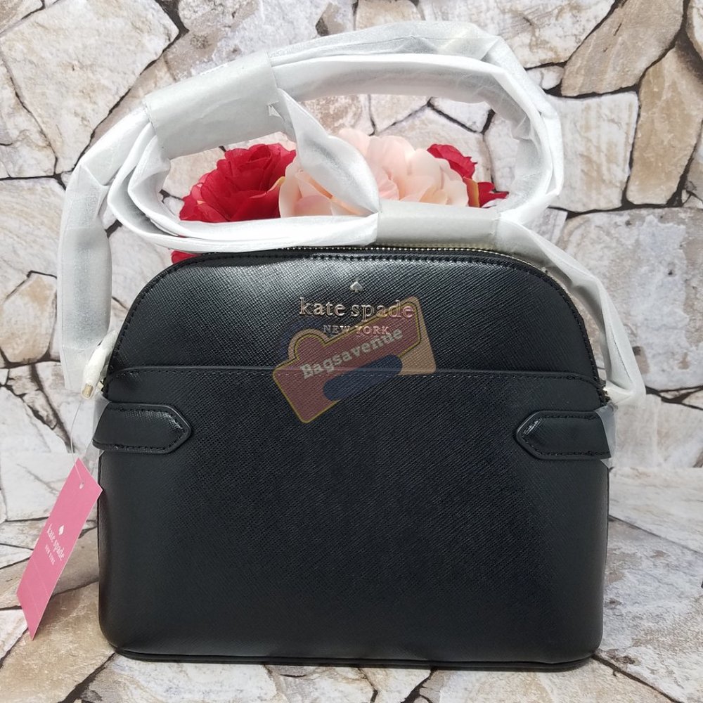 Dome Crossbody Staci Black Zipper Kate Spade